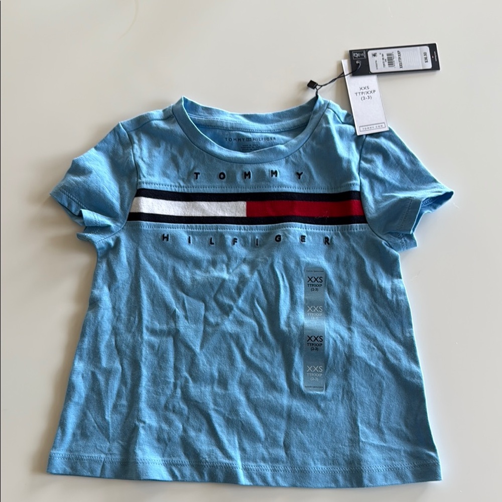 TODDLER KID BOY Tommy Hilfiger Blue Short Sleeve Tee